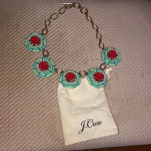 J. Crew floral statement necklace